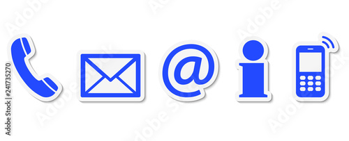 contact us icon set