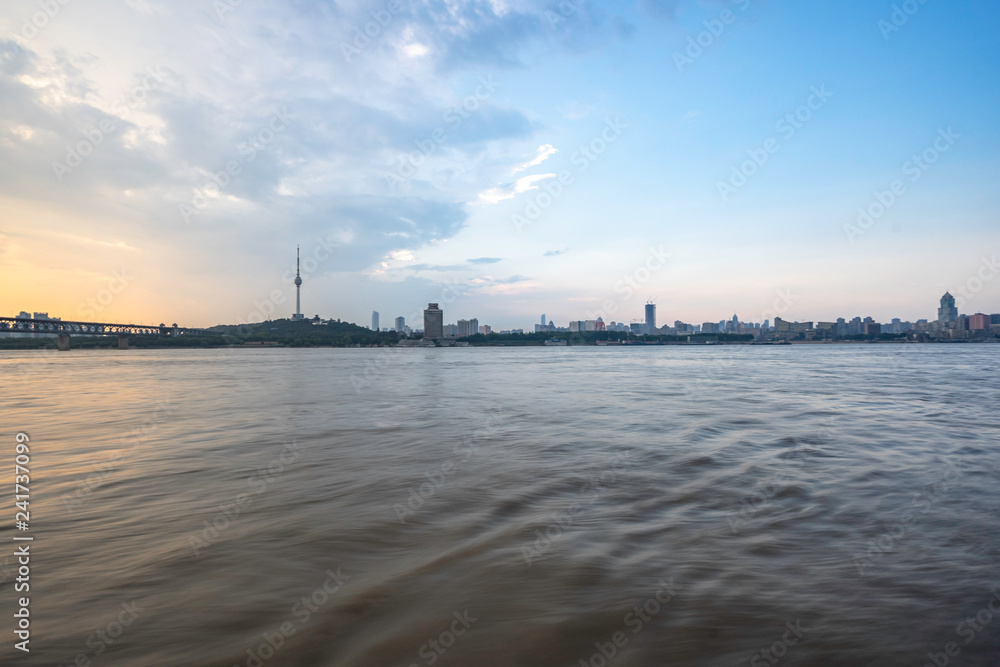 panoramic city skyline in china