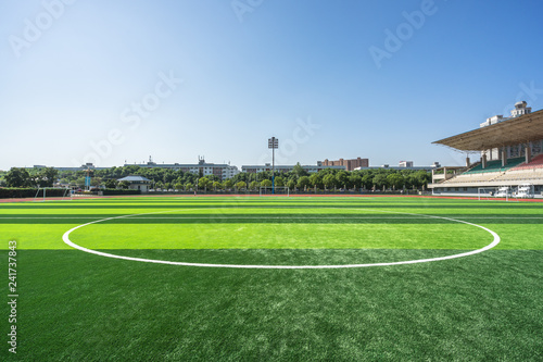soccer field in stadium