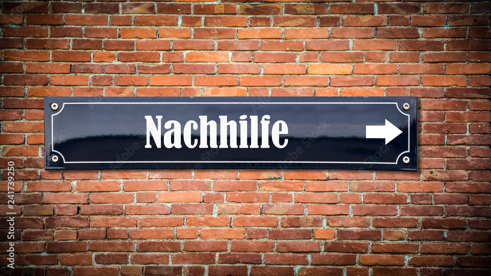 Fototapeta premium Schild 404 - Nachhilfe