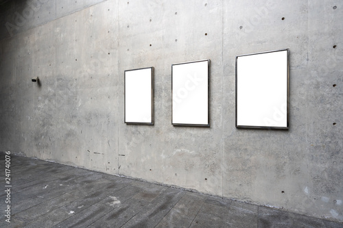 blank frame on the wall