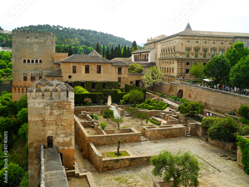 Alhambra, moorish castle. Granada, Andalusia.