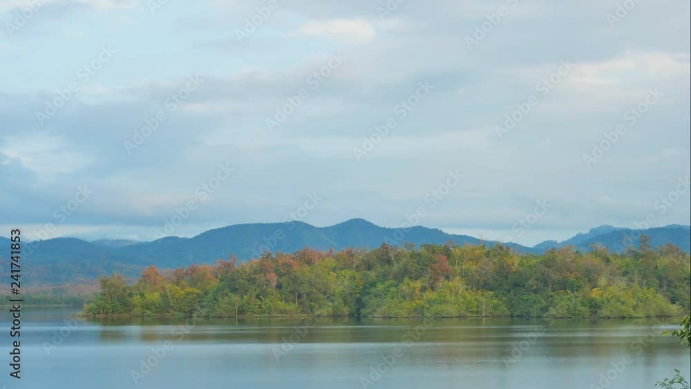Time Lapse of Sunset with Colorful dramatic sky over the lake Time Lapse of Sunset with Colorful dramatic sky over the lake