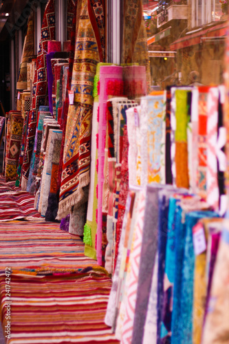 Kadikoy, Istanbul, Turkey: Turkish carpets market in Istanbul street. © Intergalactic Rada