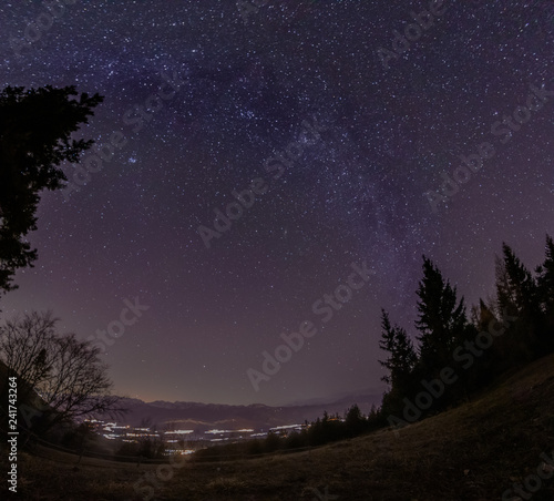 Arco della Via Lattea sulle Dolomiti