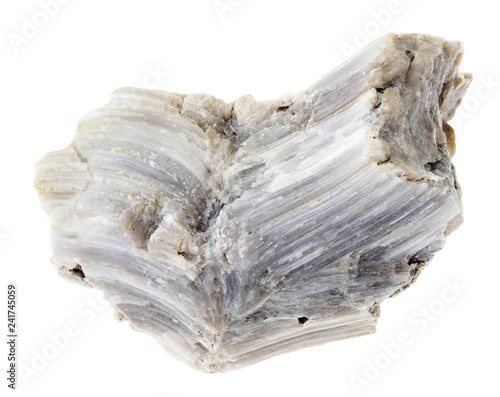 rough barite (baryte) stone on white