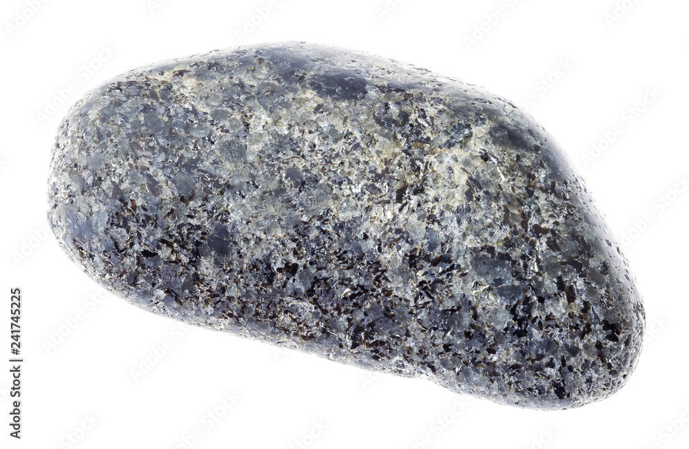 polished Peridotite stone with Phlogopite on white polished Peridotite stone with Phlogopite on white