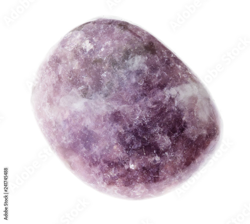 Принти на полотні tumbled Lepidolite mica stone on white