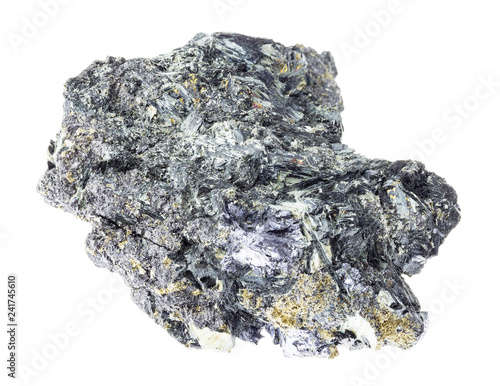 Glaucophane with Molybdenite, Pyrite and Magnetite