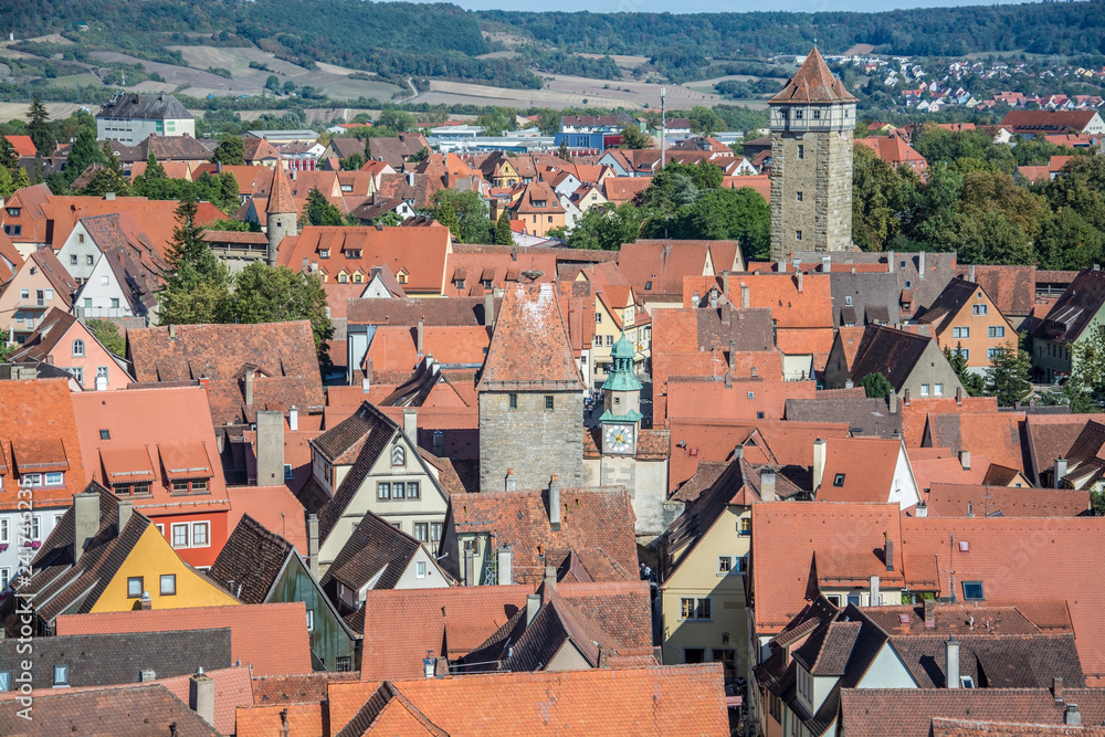 Obraz premium Rothenburg ob der Tauber, Bayern, Deutschland