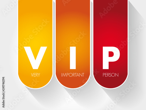 VIP - Very Important Person acronym, concept background