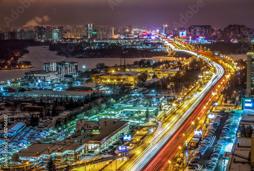 Moscow. Leningrad highway. The view from the top. © Larisa