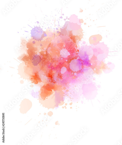 Watercolor paint splash