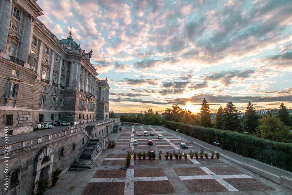 Palace sunset