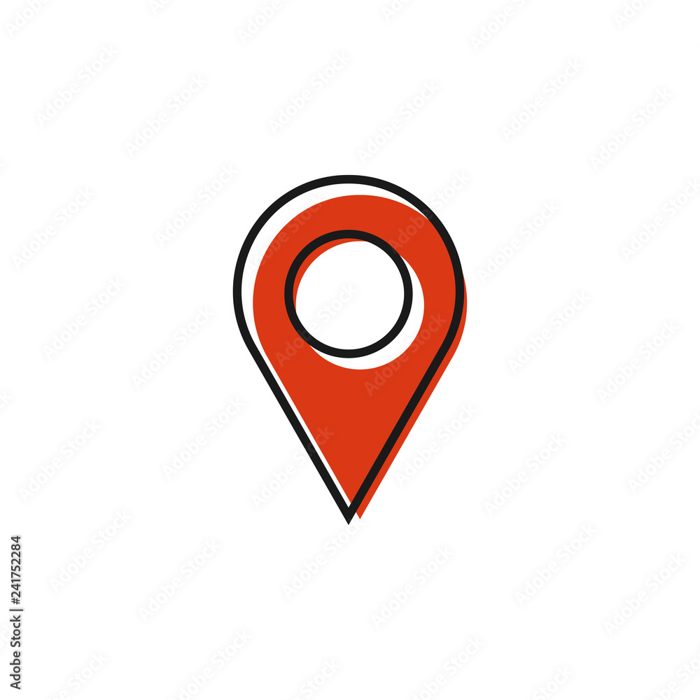 Pin map graphic icon design template Pin map graphic icon design template
