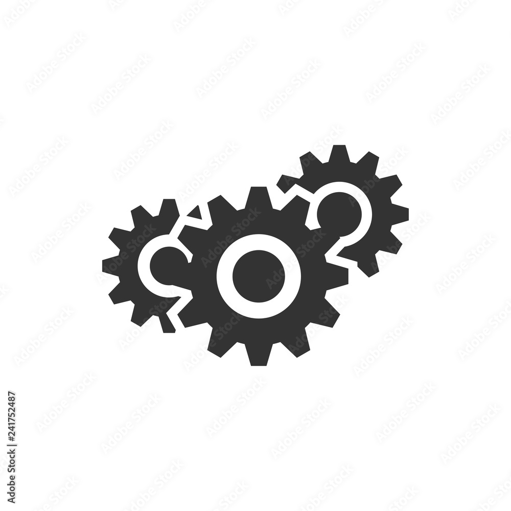 Gear setting icon graphic design template Gear setting icon graphic design template