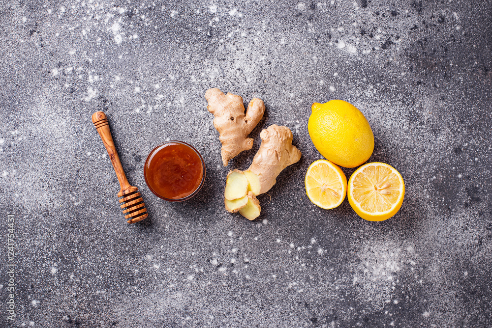 Lemon, ginger and honey. Natural cough and flu remedies. Lemon, ginger and honey. Natural cough and flu remedies.
