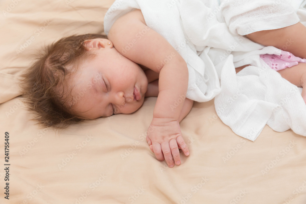 Sleeping newborn caucasian baby Sleeping newborn caucasian baby