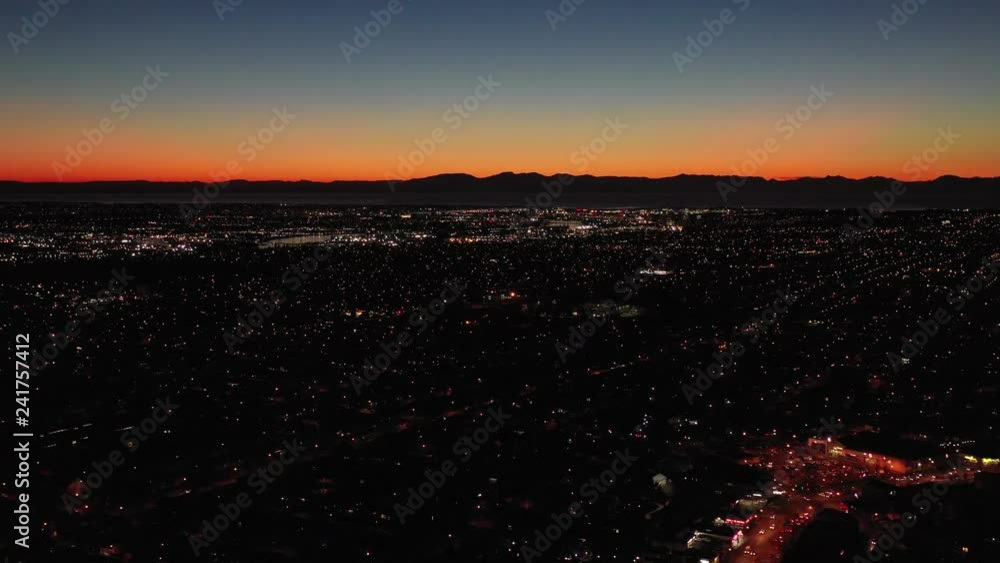 Cityscape Night. Aerial Flight. Evening illumination. 4K Cityscape Night. Aerial Flight. Evening illumination. 4K