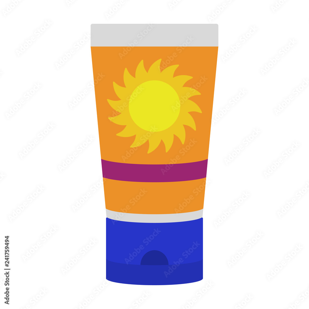 Sunscreen Tube - Tube of sunscreen or sunblock isolated on white background Sunscreen Tube - Tube of sunscreen or sunblock isolated on white background