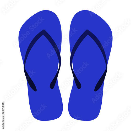 Blue Flip Flops - Pair of blue flip flop sandals