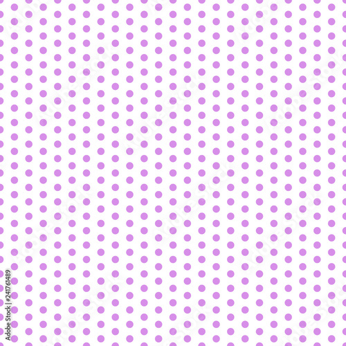 Polka Dots Seamless Pattern - Large pink polka dots on white background