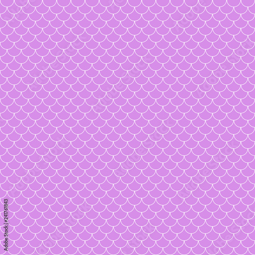 Fish Scales Seamless Pattern - Pink and white fish scales or scallops design