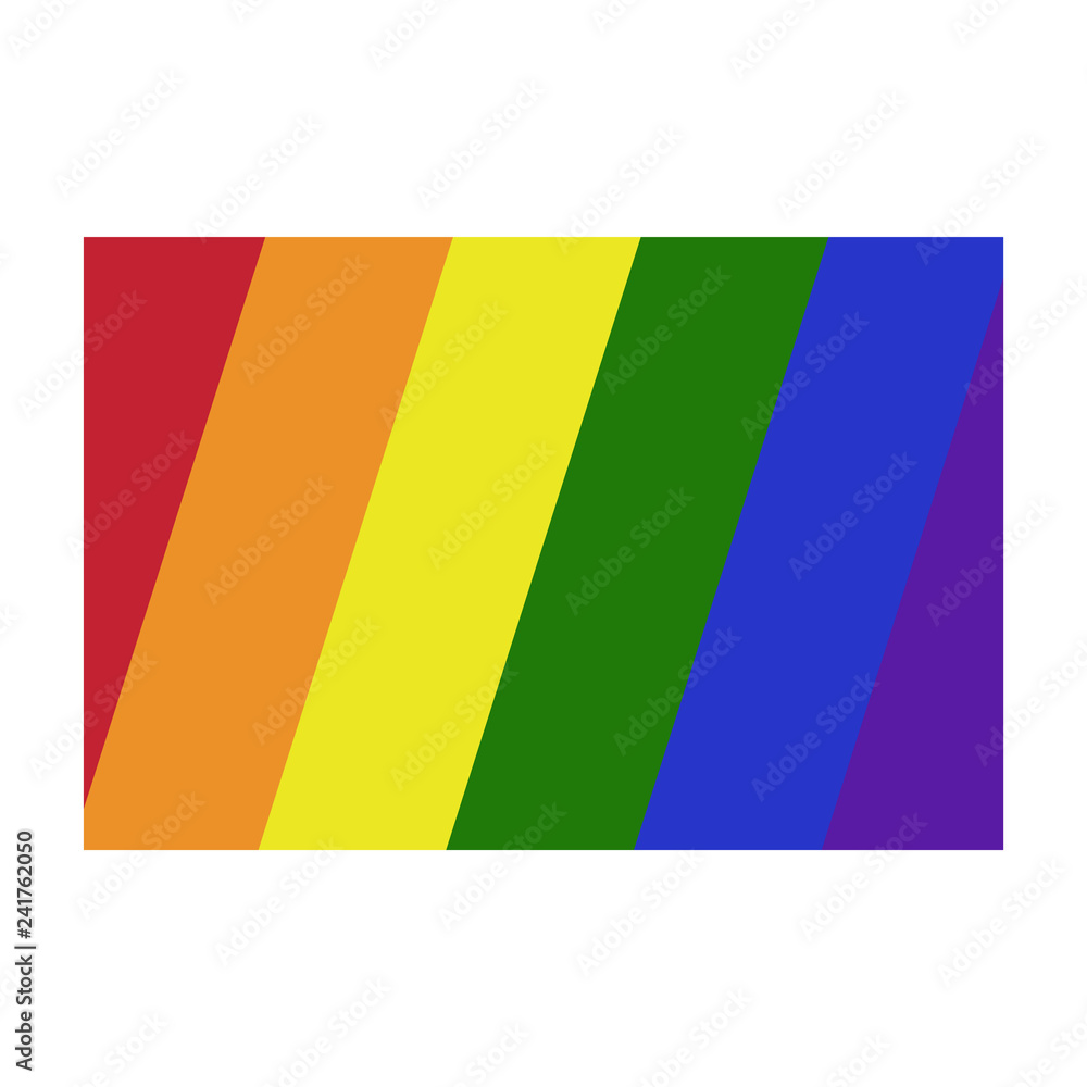 Rainbow Flag - Rainbow flag with diagonal stripes Rainbow Flag - Rainbow flag with diagonal stripes