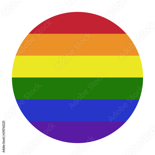 Rainbow Circle - Rainbow circle with horizontal stripes