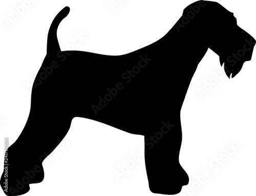 Airedale Terrier silhouette black