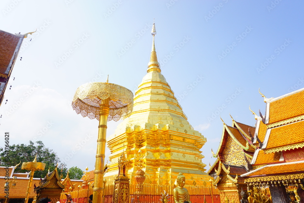 Naklejka premium ワット・プラタート・ドイ・ステープ