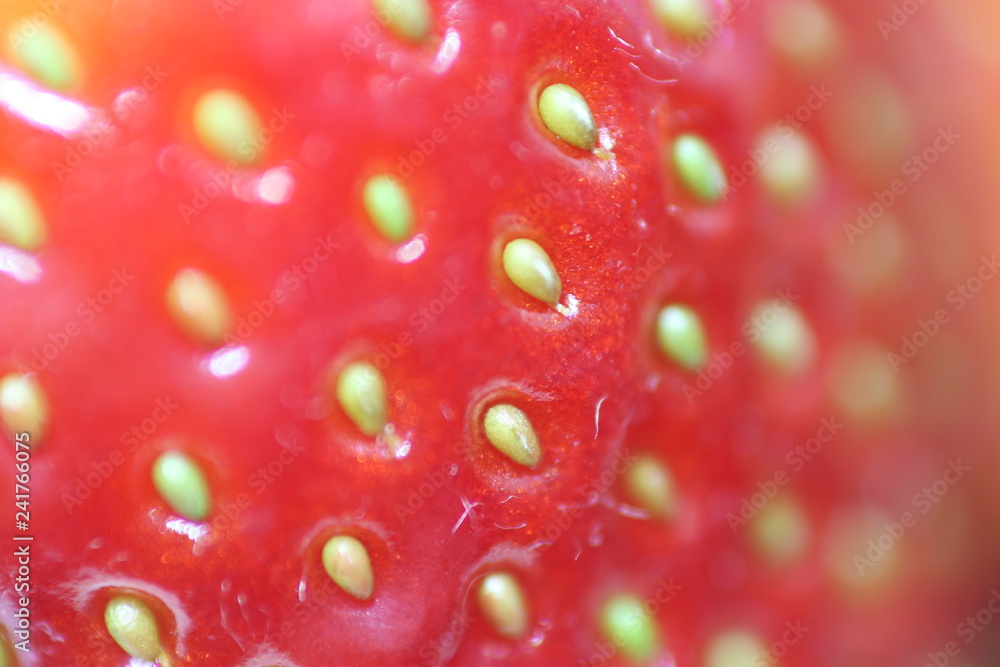 Extreme macro of strawberry texture -background Extreme macro of strawberry texture -background