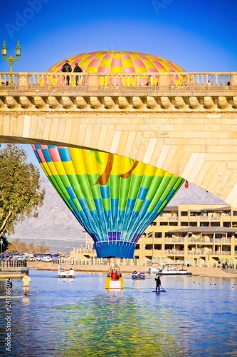 Balloon By Bridge photo