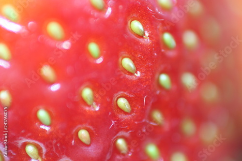 Extreme macro of strawberry texture -background