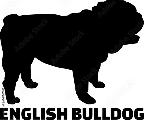 English Bulldog silhouette