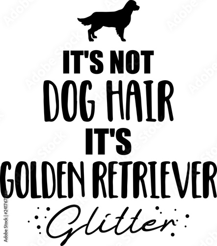 It's not dog hair, it's Golden Retriever glitter