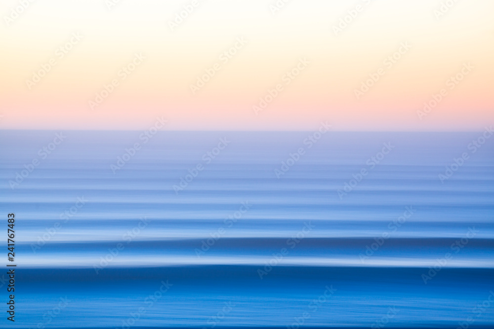 Slow shutter photo of sea