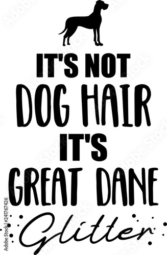 It's not dog hair, it's Great Dane glitter