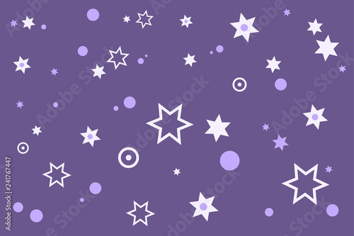 Violet stylish digital geometric background with different shapes. 