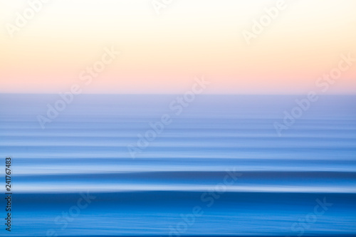 Slow shutter photo of sea photo