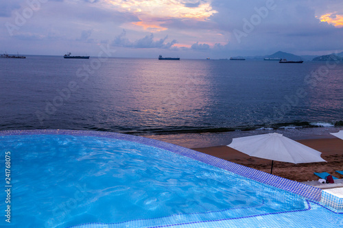 Beach landscape view