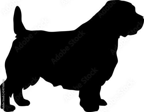 Norfolk Terrier silhouette black