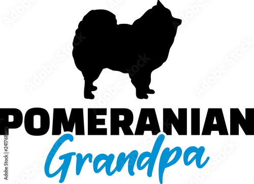 Pomeranian Grandma blue
