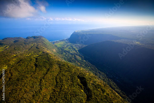 Waipio, Hawaii: Aerial view of Waipio Valley. photo