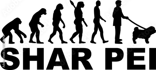 Shar Pei Evolution with name