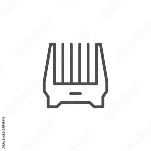 Clipper attachment line icon