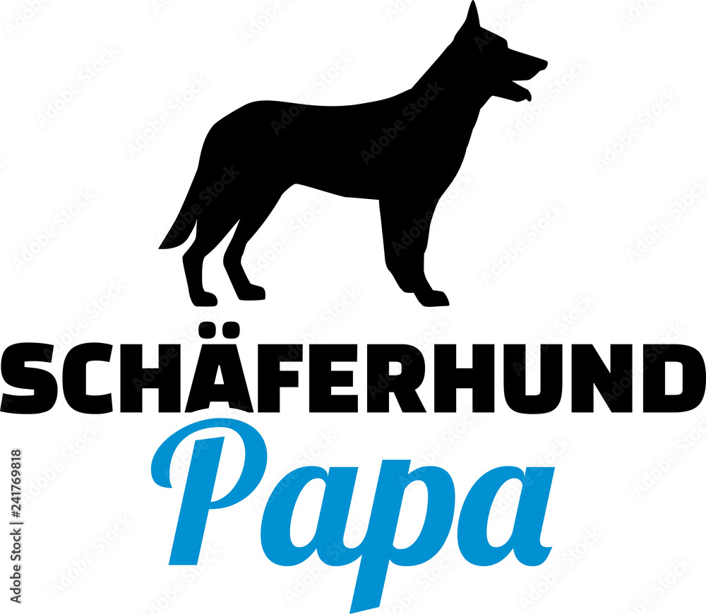 German Shepherd dad german
