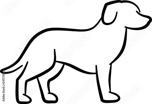 Dog silhouette