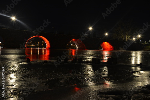 Reflection , Water, Night,Sweden photo