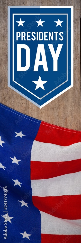 Composite image of presidents day icon Composite image of presidents day icon